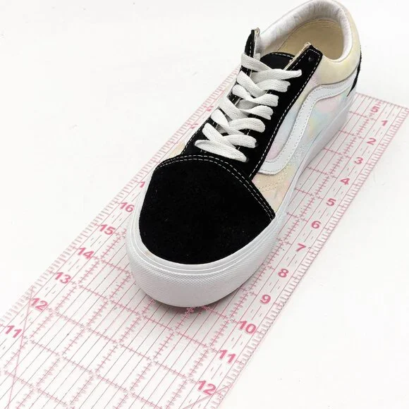 VANS Unisex Old Skool Pastel Clouds Stacked Black Sneakers size M7.5 W9 - Picture 3 of 11